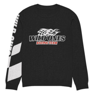 🏁 Wild Ones "Race Flag" Classic Fit Knitted Sweater | Timeless Style for Bold Spirits