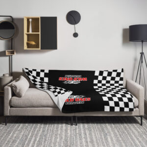 🏁 Wild Ones Race Flag Throw Blanket | Cozy Up with Bold Style